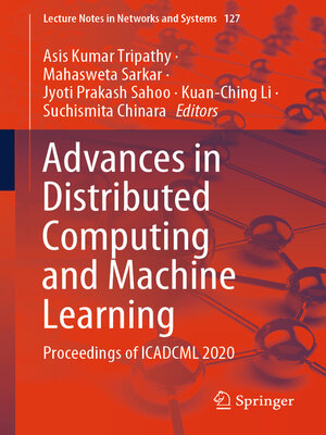 cover image of Advances in Distributed Computing and Machine Learning